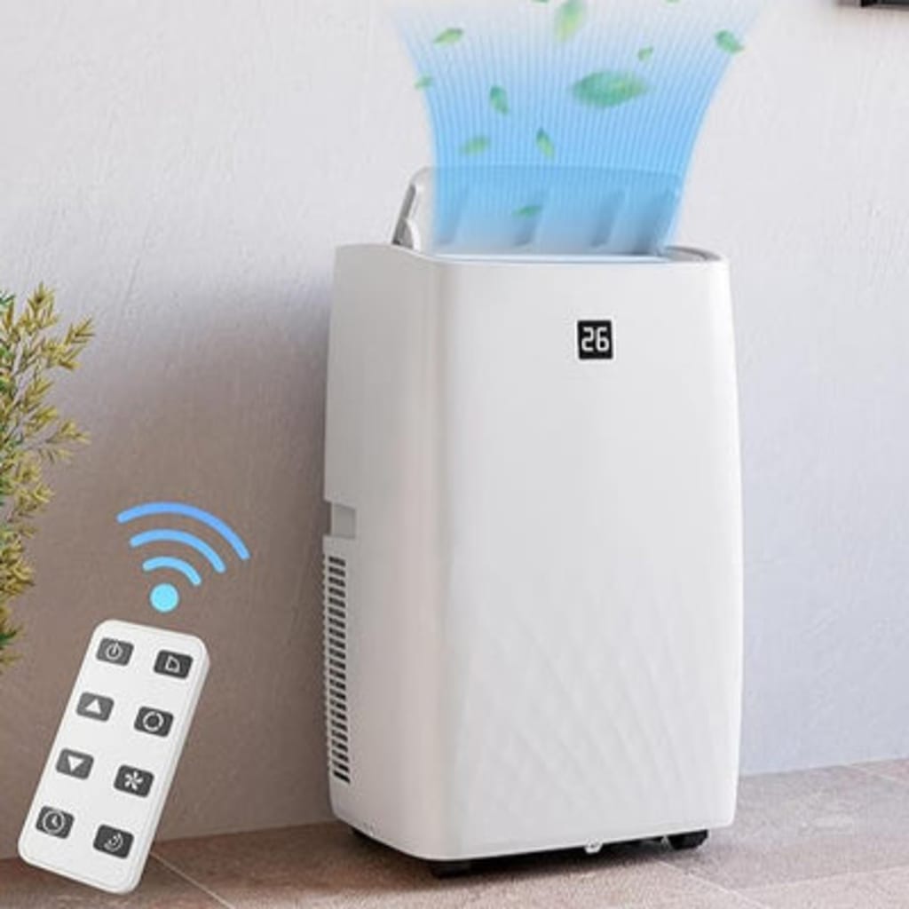 Phrost 10,000 BTUs Portable Air Conditioners Cool Up to 450 Sq.Ft, 3-in-1 Smart Cooling AC Unit with Dehumidifier, Fan, Cools, Portable AC Unit with Remote Control, LED Display, Window Kit